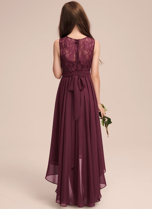 Robe Chic Junior Dentelle Asymétrique - gallery 2