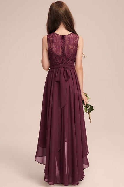 Robe Chic Junior Dentelle Asymétrique - gallery 2