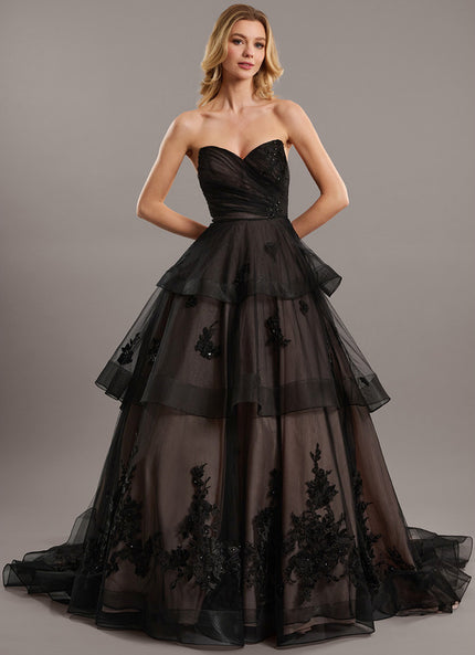 Robe Chic Couture Tulle Noir