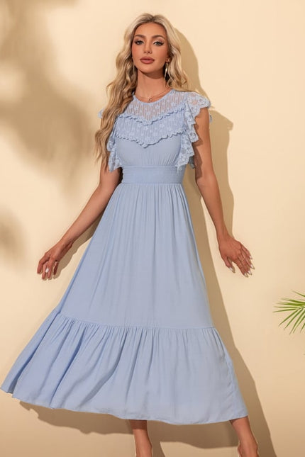 Robe Chic Bleue Aérienne - gallery 4