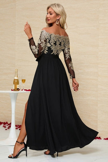Robe Chic Noir Élégant - gallery 6