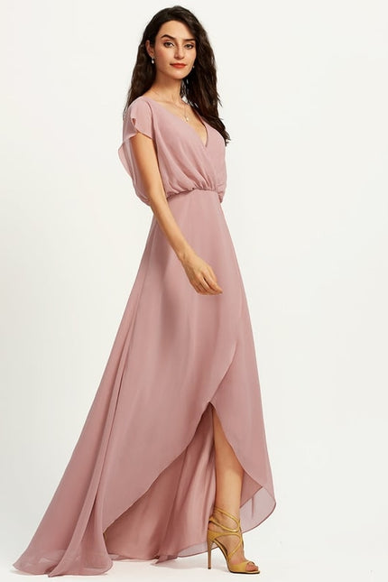 Robe Chic Mousseline Asymétrique - gallery 1