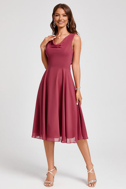 Robe Chic Violet Flottant - gallery 3