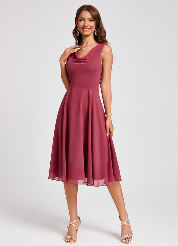 Robe Chic Violet Flottant - gallery 3