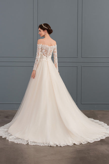 Robe Chic Élégante Épaule Dénudée - gallery 5