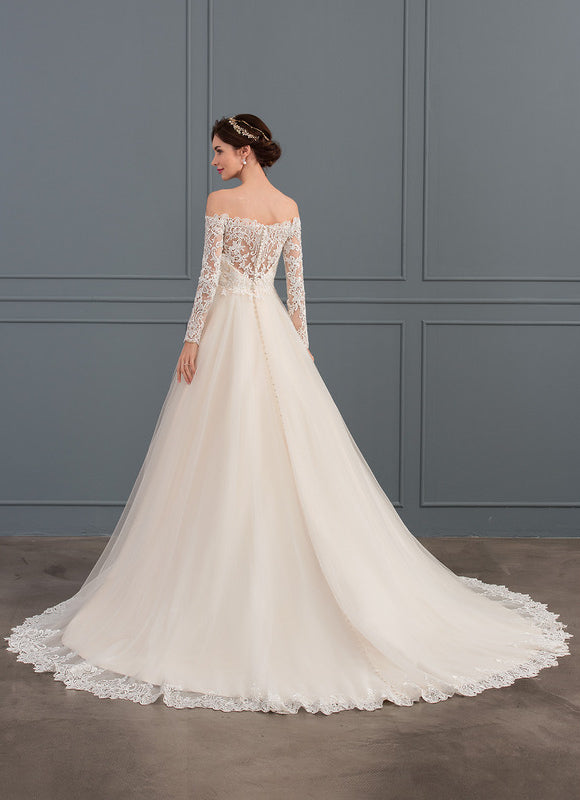 Robe Chic Élégante Épaule Dénudée - gallery 5