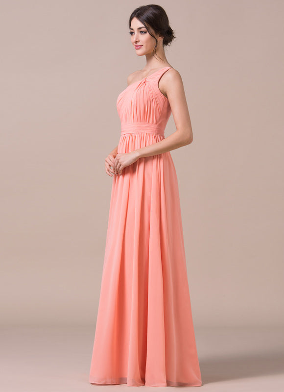 Robe Chic Asymétrique Beige - gallery 3