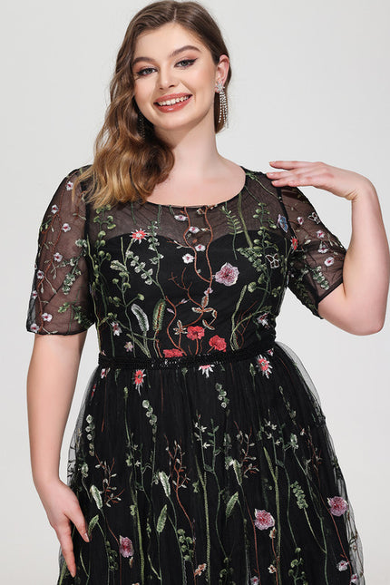 Robe Bohème Chic Dentelle Noire - gallery 9