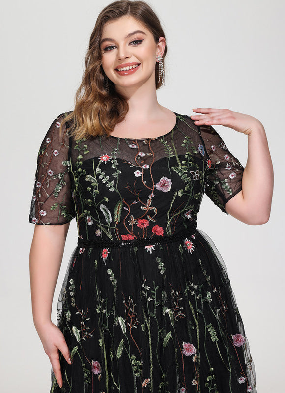 Robe Bohème Chic Dentelle Noire - gallery 9