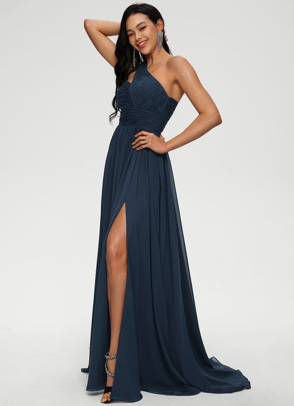 Robe Chic Satin Asymétrique - gallery 4