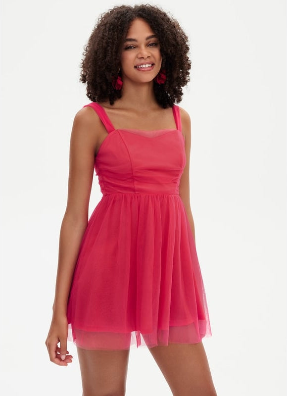 Robe Chic Tulle Fuchsia - gallery 7