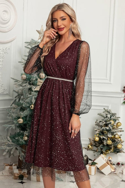 Robe Chic Tulle Rose Midi