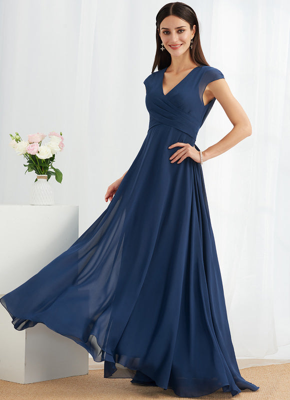 Robe Chic Fluide Bleu Nuit