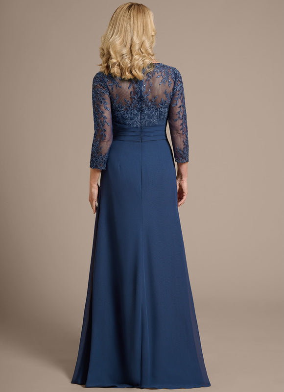 Robe Chic Nuit Marine Élégante - gallery 4