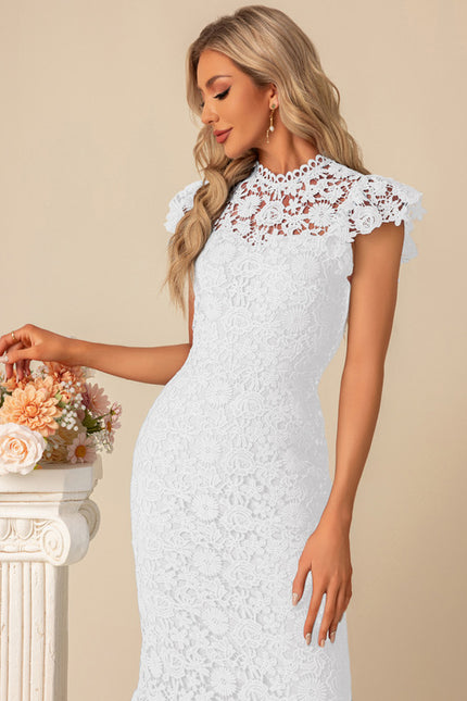 Robe Chic Dentelle Bleu - gallery 9