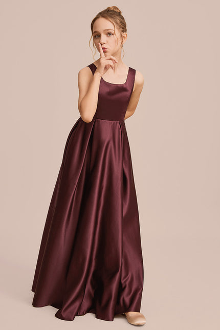 Robe Chic Bleu Satiné - gallery 6