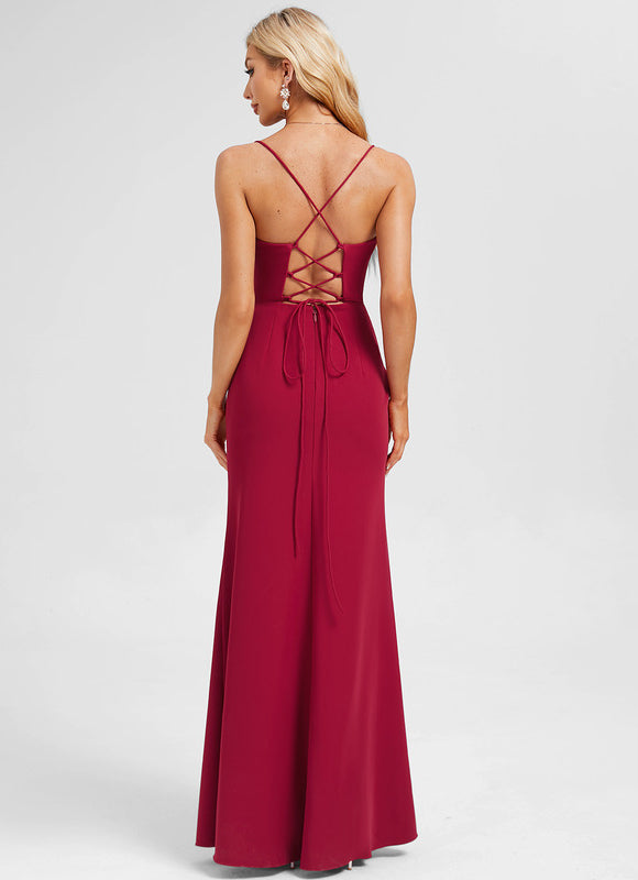 Robe Chic Crêpe Rubis - gallery 2