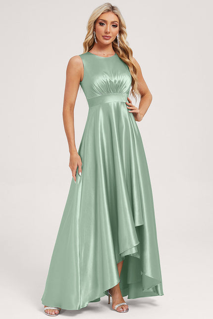 Robe Chic Satinée Menthe - gallery 4