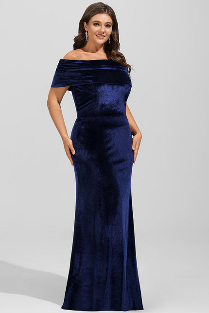Robe Chic Velours Marine - gallery 8