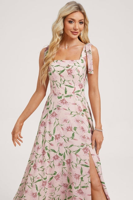 Robe Chic Longue Verte Élégante - gallery 2