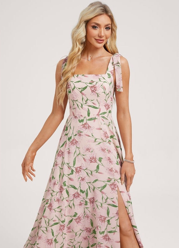 Robe Chic Longue Verte Élégante - gallery 2