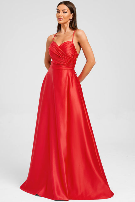 Robe Chic Éclatante Rouge - gallery 2