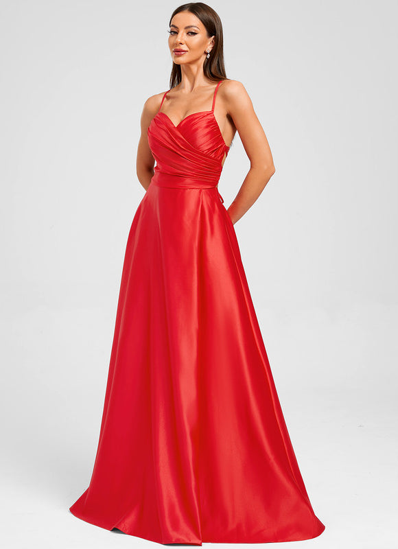 Robe Chic Éclatante Rouge - gallery 2