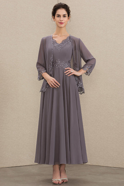 Robe Chic Chic Argenté - gallery 1
