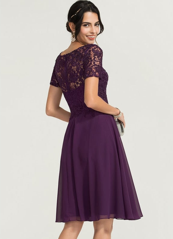 Robe Chic Chiffon Éclatante - gallery 4