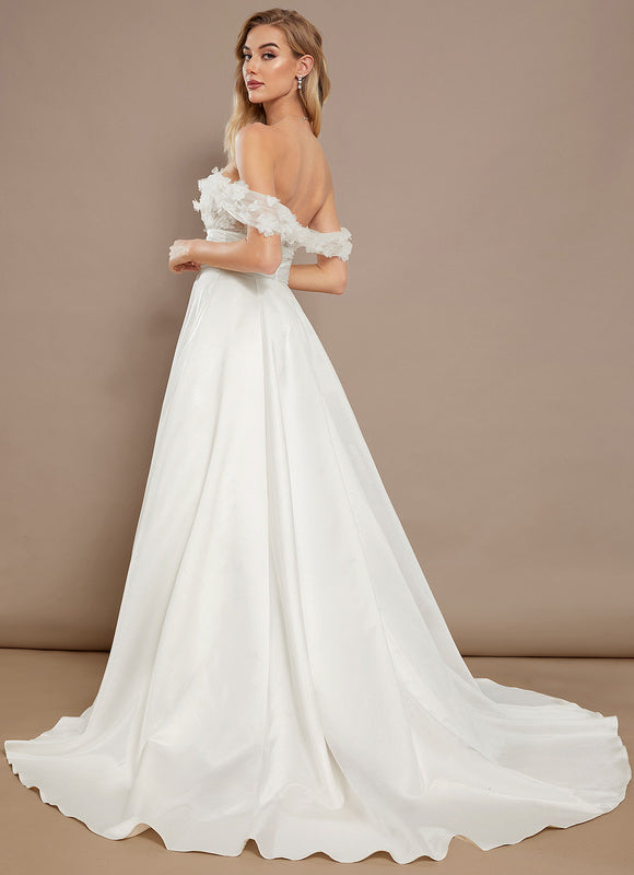 Robe Chic Élégance Florale Satinée - gallery 5