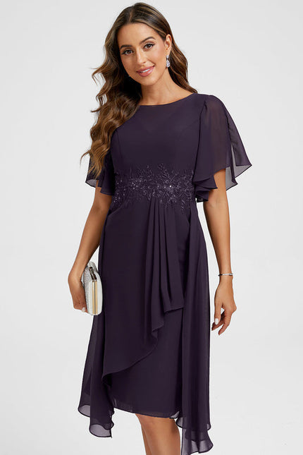 Robe Chic Mauve Fluide - gallery 3
