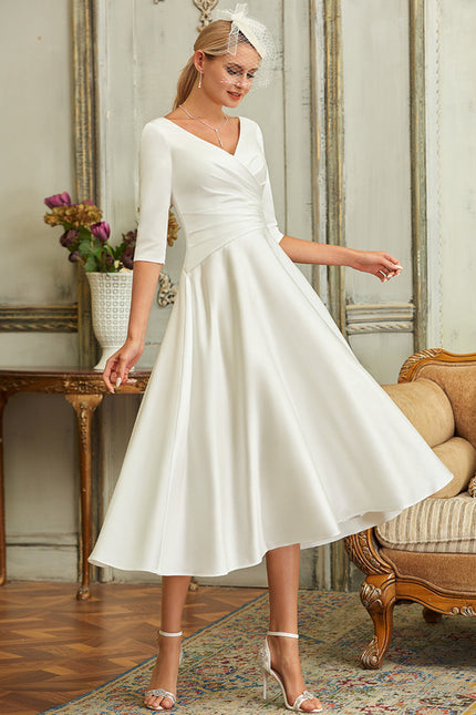 Robe Chic Élégance Satinée Midi