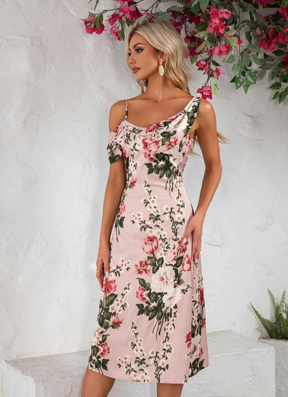 Robe Chic Satinée Florale - gallery 6