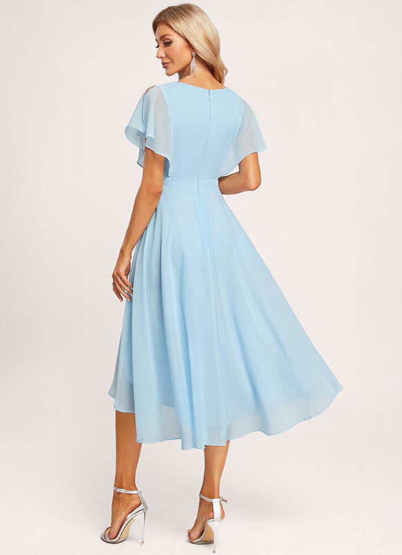 Robe Chic Fluide Bleu Nuit - gallery 1