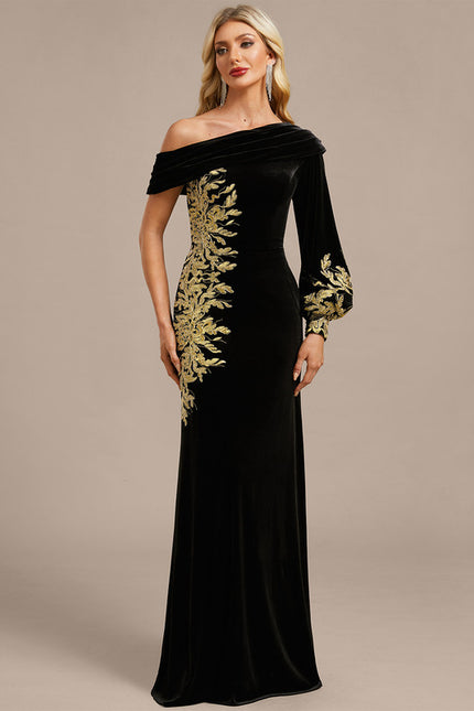 Robe Chic Velours Ornée