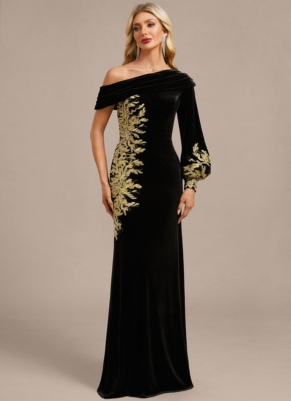 Robe Chic Velours Ornée