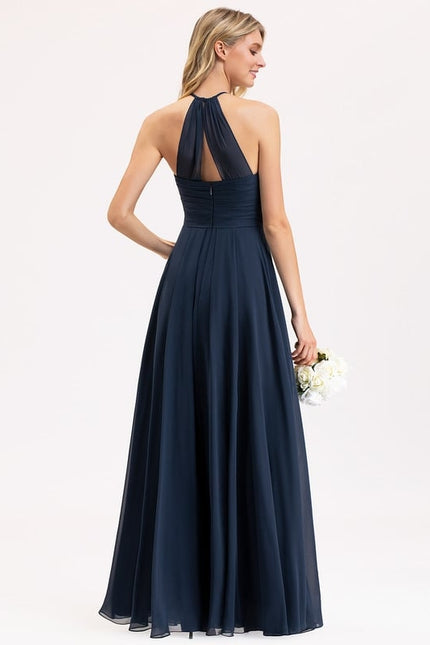 Robe Bleu Marine Chic Longue - gallery 9