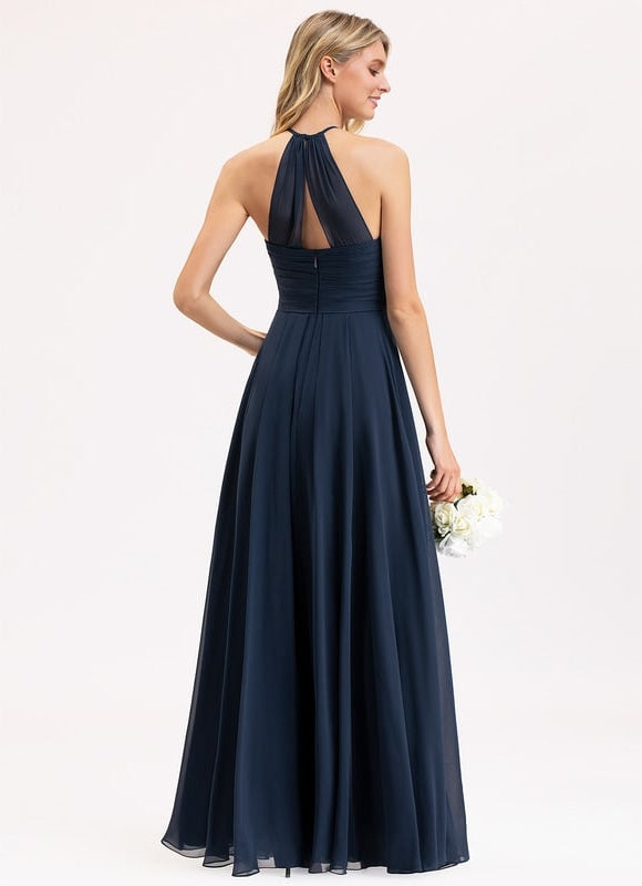 Robe Bleu Marine Chic Longue - gallery 9