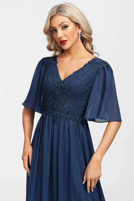 Robe Chic Longue Bleu Cobalt - gallery 5