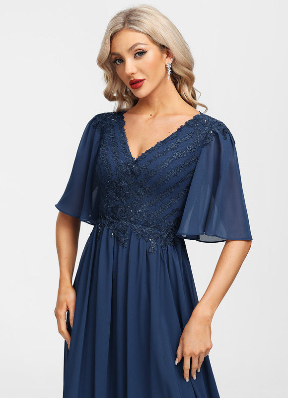 Robe Chic Longue Bleu Cobalt - gallery 5