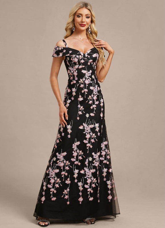 Robe Chic Florale Noire - gallery 5