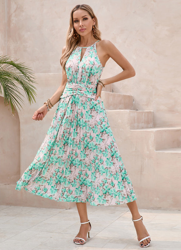 Robe Chic Trapèze Verte - gallery 6