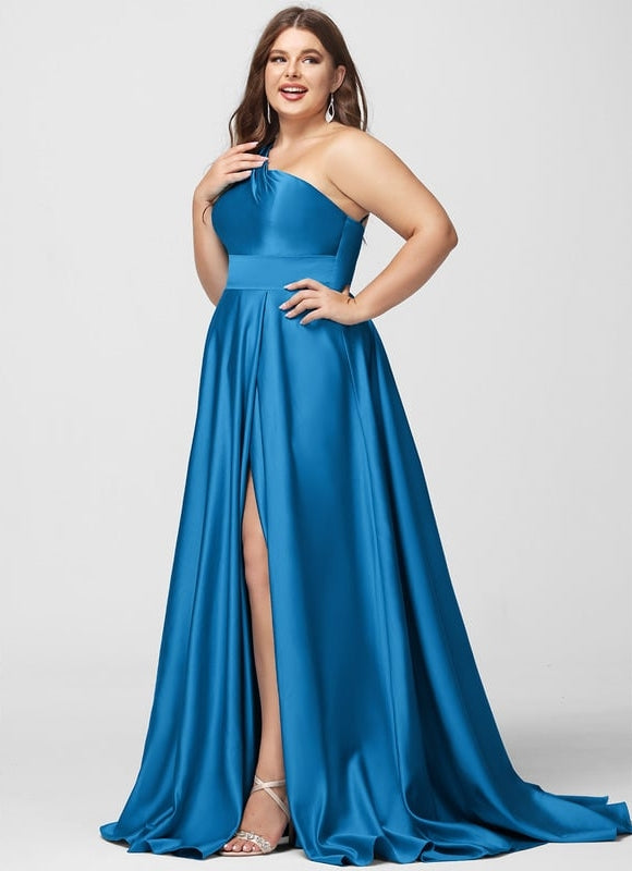 Robe Chic Satin Azur Éclatant - gallery 9