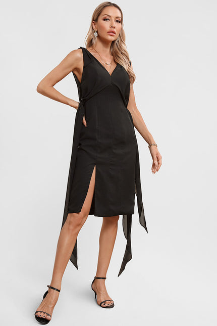 Robe Chic Bleu Nuit Élégante