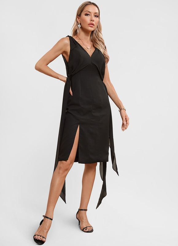Robe Chic Bleu Nuit Élégante