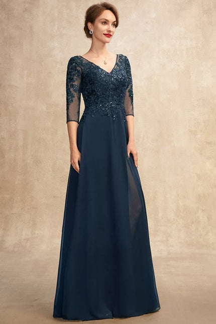 Robe Chic Longue Bleu Cobalt - gallery 6