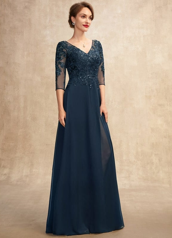 Robe Chic Longue Bleu Cobalt - gallery 6