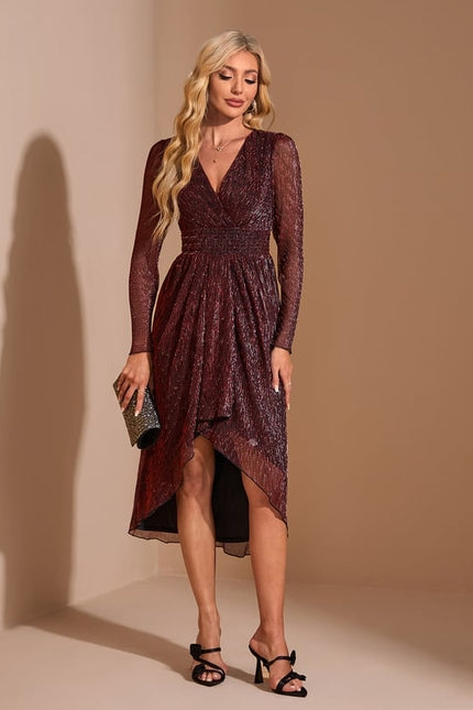 Robe Chic Éclat Bordeaux - gallery 4