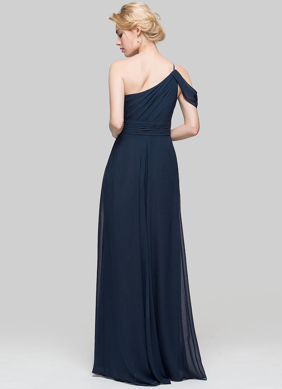 Robe Chic Asymétrique Beige - gallery 3