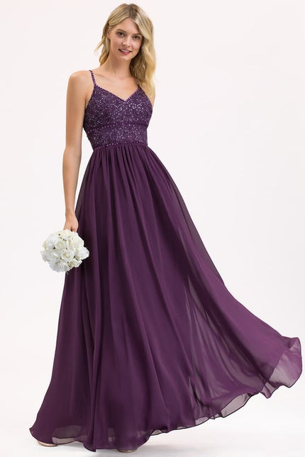Robe Chic Élégance Pourpre - gallery 2